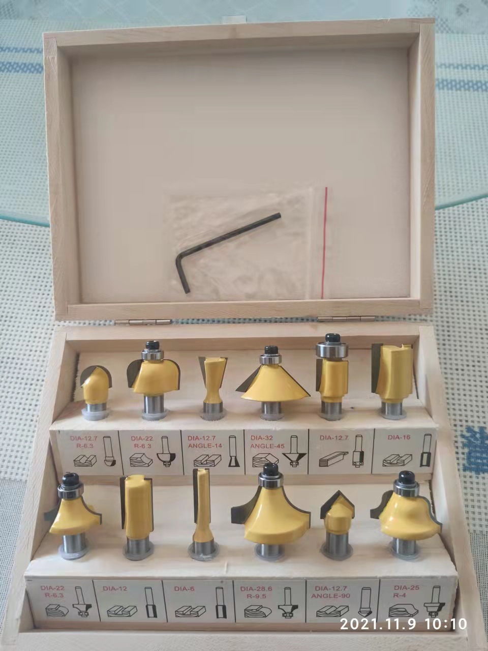 1/4 8MM 1/2 套装雕刻机修边机12支15支24支35支405070100支铣刀