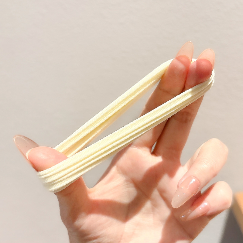 Cauda de caballo no colapsar anillo de cabello para mujeres de alta altura elástico anillo de cabello de correa duradero para adultos grueso y grueso cabeza de cabello