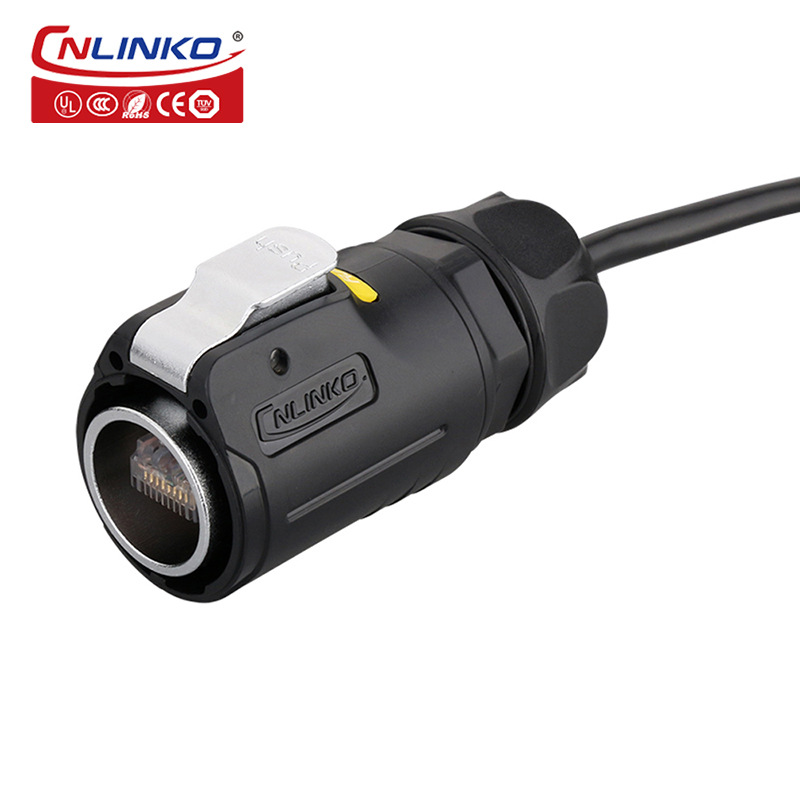 Lingke LP-24 Network Line Waterproof Connector Outdoor Monitor Network Line Waterproof Connector RJ45 Plug 