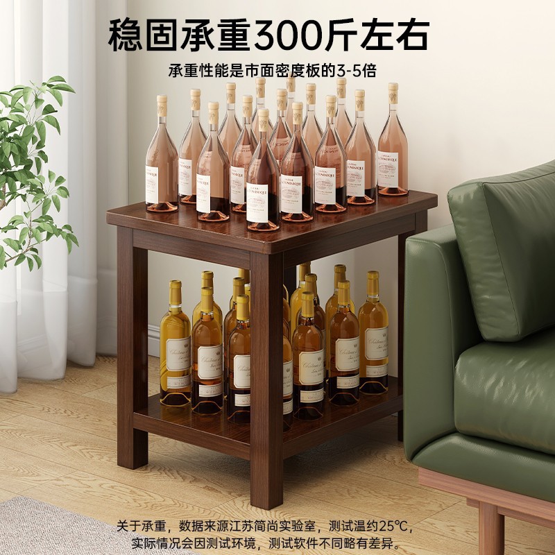 Ángulo sofá lado varios estantes sala de estar pequeña mesa cuadrada pierna de madera sólida pequeña mesa de té casera gabinete lateral simple mesa de cabezal de cama