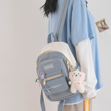 小背包女韩版可爱日系逛街撞色双肩包百搭学生迷你小书包小型