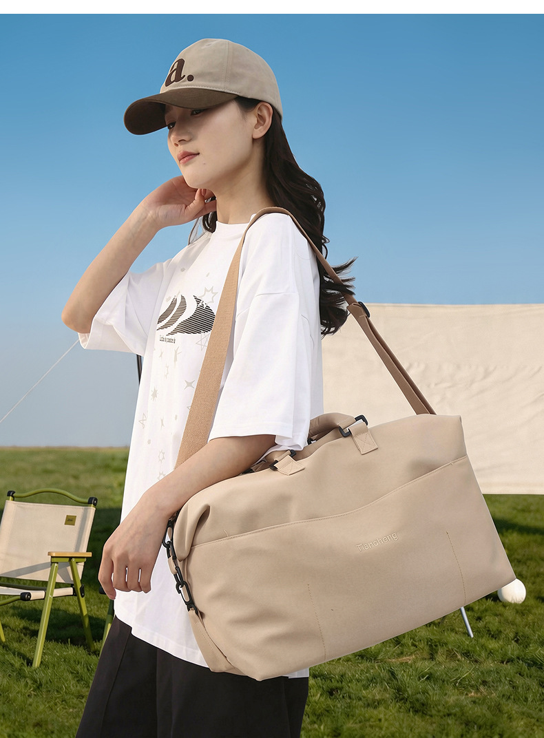 New Large Capacity Travel Bag Women Wet and Dry Separation Gym Bag Short Trip Business Trip Handheld Luggage Bag Single Shoulder Crossbody Bag