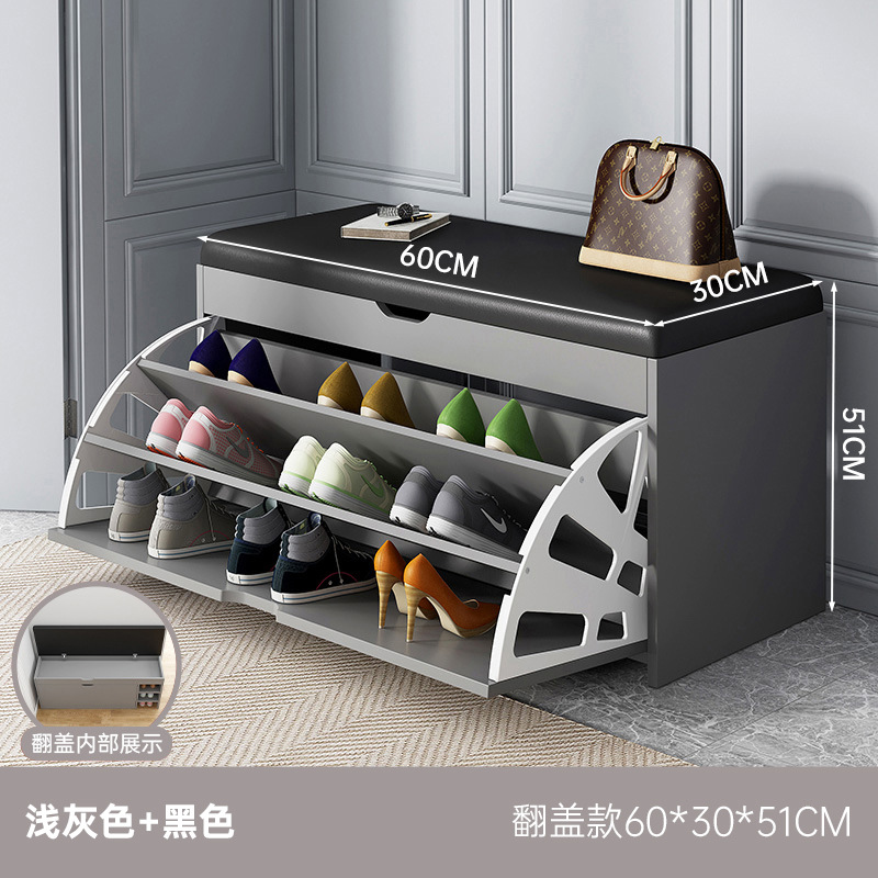 Taburete de cambio de zapatos en la puerta de entrada doméstica Taburete de vestir Taburete