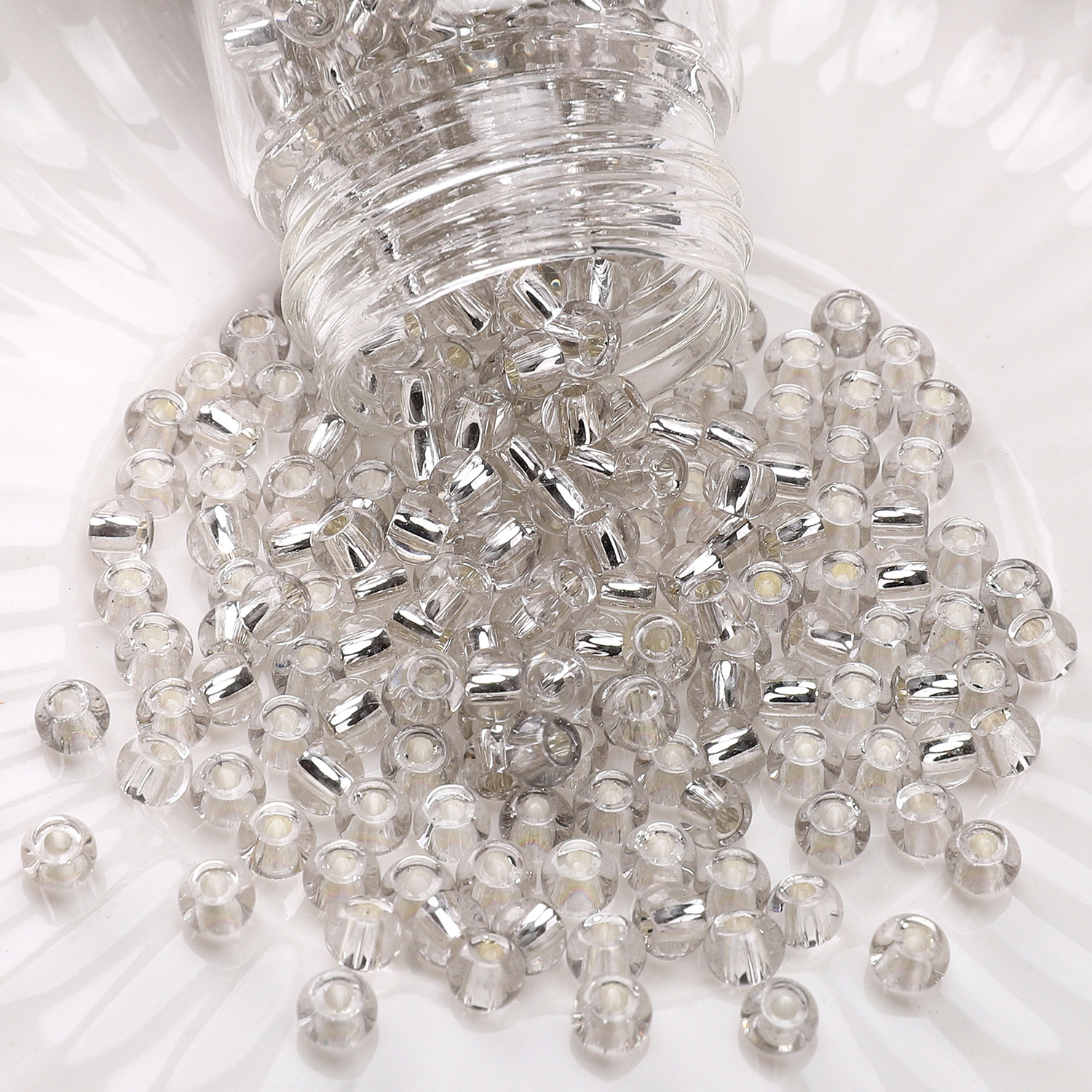 #14 style 4mm silver 10g/pack about 150 pieces