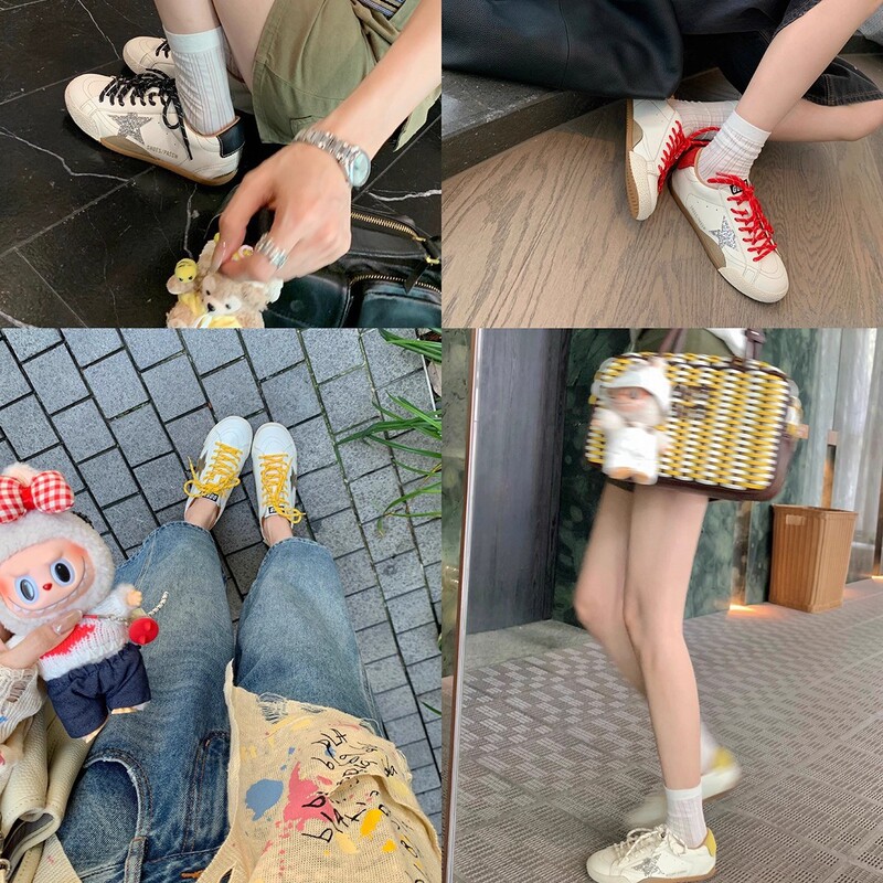 Grape Mom Studiolee 韓国年齢軽減スター オールドカジュアルスタイル 多用途 小さな汚れた靴 スニーカー レディース 春夏|undefined