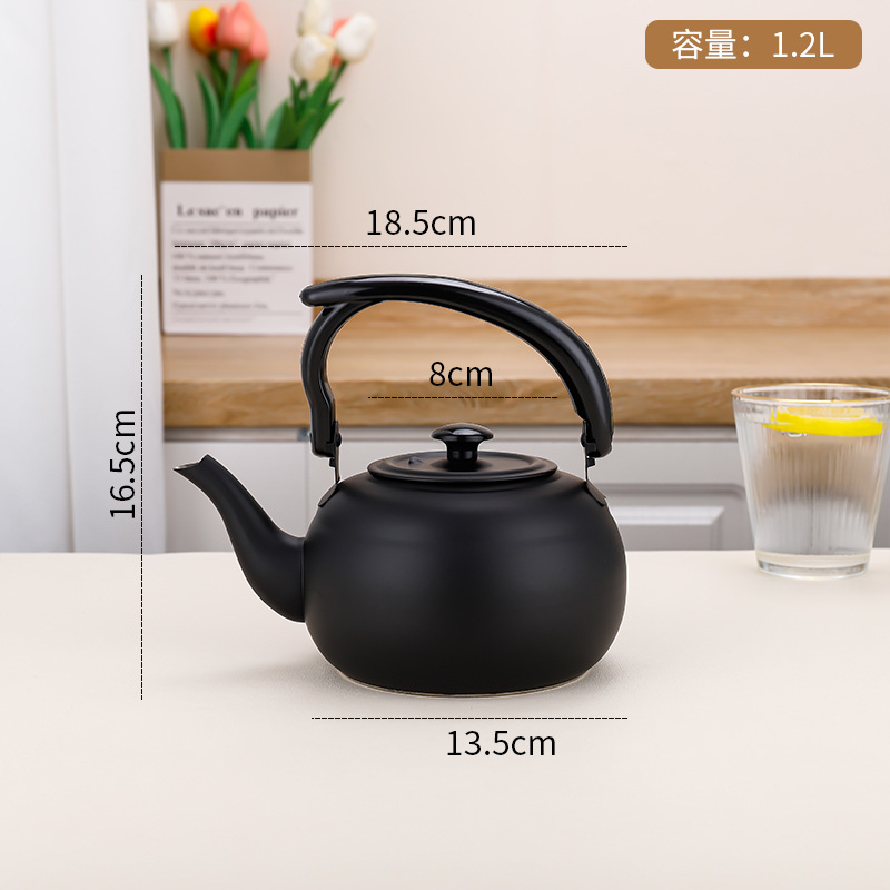 홍콩식 찻주전자 블랙-1.2L