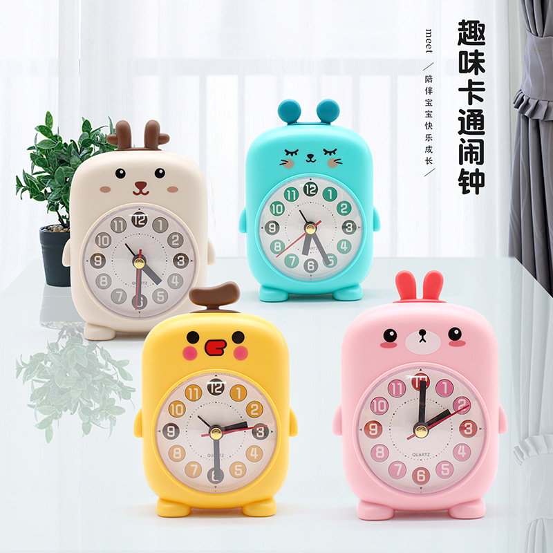 Cartoon small alarm clock cute pet animal alarm clock student…