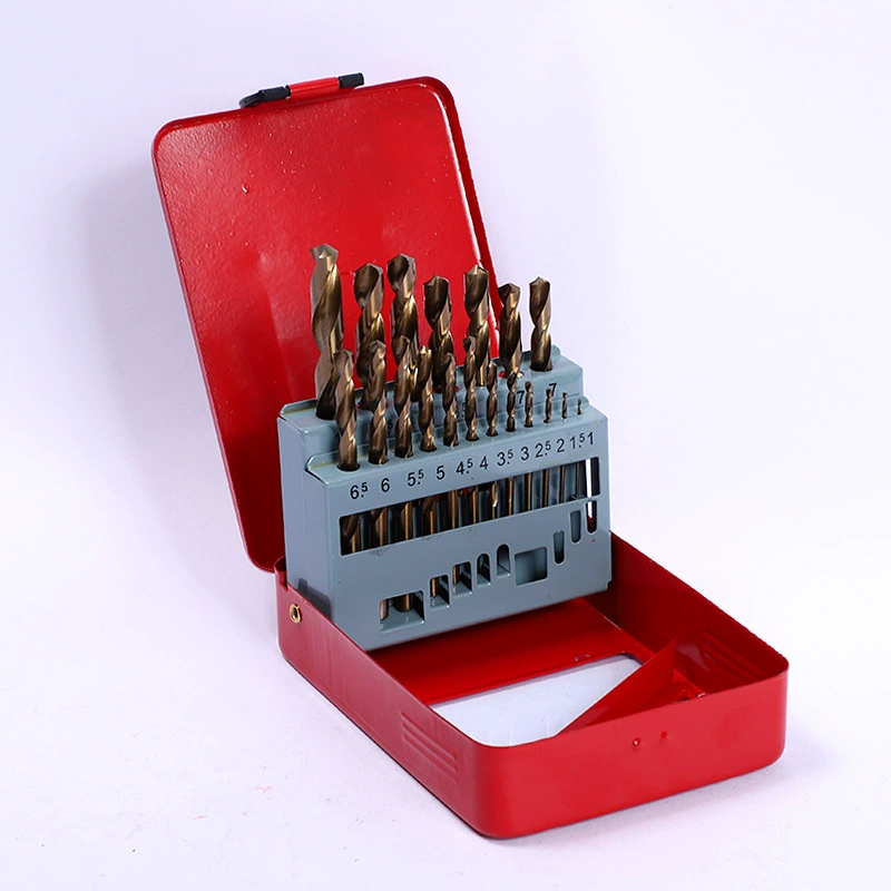 Набор сверл, быстрорежущая сталь HSS, 13/19/25/41/50 штук, желтый набор сверл, полный комплект сверл