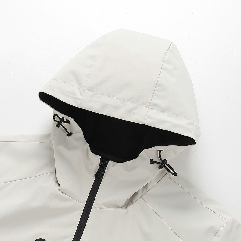 Giacca antivento impermeabile da uomo, abbigliamento maschile casual e ampio per l'autunno_voghion.com