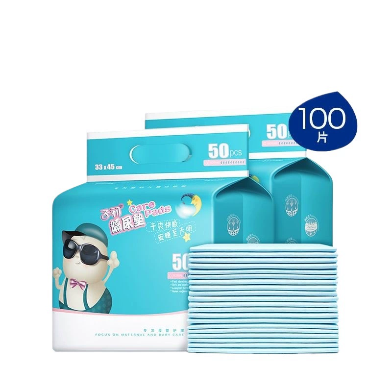 Children's disposable waterproof breathable sheet for new born, 100 pieces