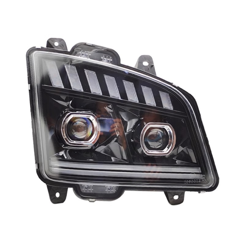 Jiefang jh6 conjunto de faro reformado doble lente superbrillante led faw qingdao barra delantera faro luz diurna