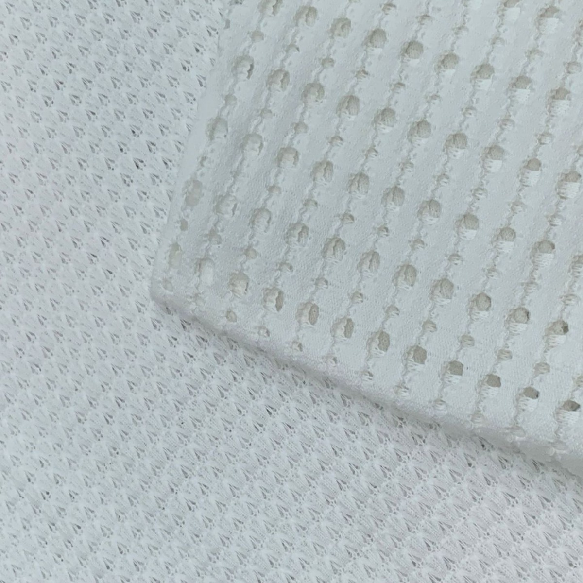 圆圈移圈罗纹布洞洞布泳衣提花面料圆型镂空网眼布针织衫罩提花布