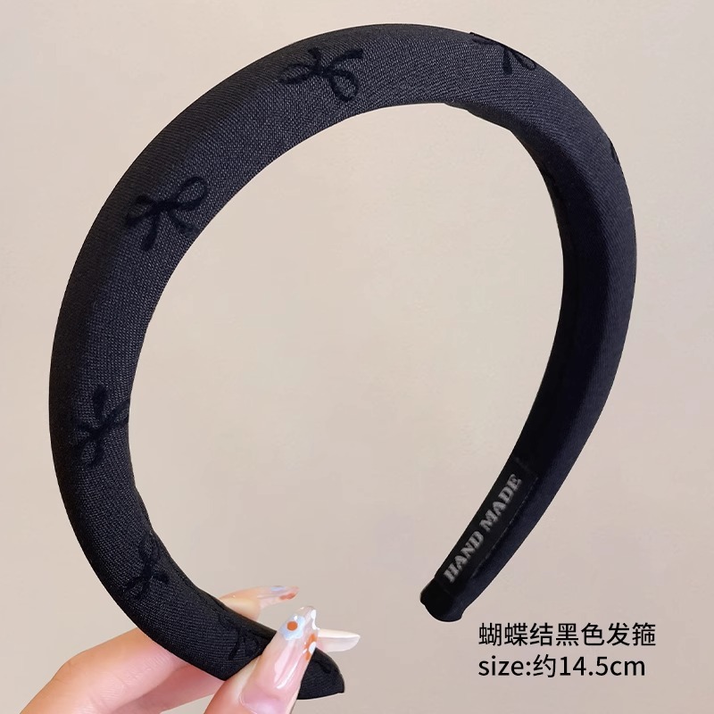 复古法式高颅顶发箍女款2025新款网红头饰黑色高级感压发发卡|undefined