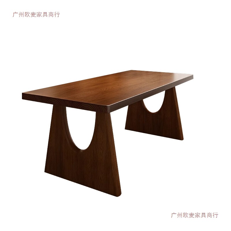 倚天现代简约餐桌椅组合全实木家用长方形洽谈饭桌小户型吃饭桌子|undefined