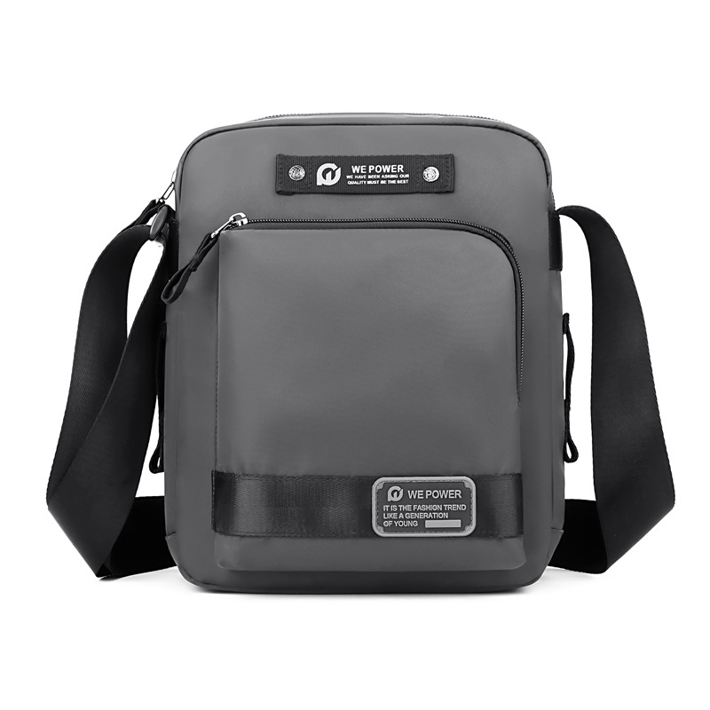 WEPOWER nuevo tipo multifuncional de bolso de hombro para hombres, bolso de hombro casual portátil, bolso de hombro al aire libre de color sólido.
