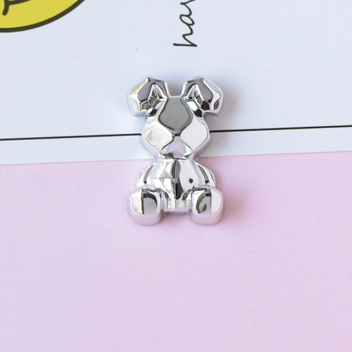 Hollywood Glam Metal Plated Rabbit Flower Heart Accessory Phone Case Hole Shoes Material Wholesale pj1114