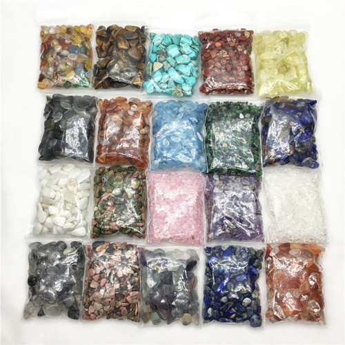 Wholesale natural crystal gravel, amethyst, white crystal, pink crystal, demagnetization stone, purification raw stone granule, crystal crafts