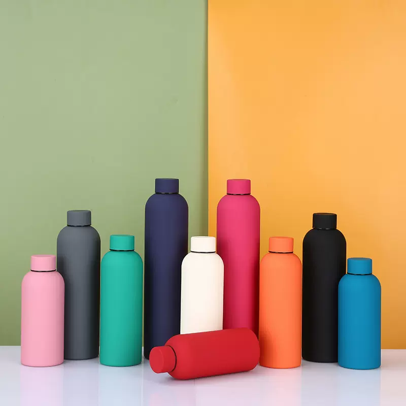 跨境美式小口可乐瓶304不锈钢保温杯高颜值运动水杯大容量款水瓶