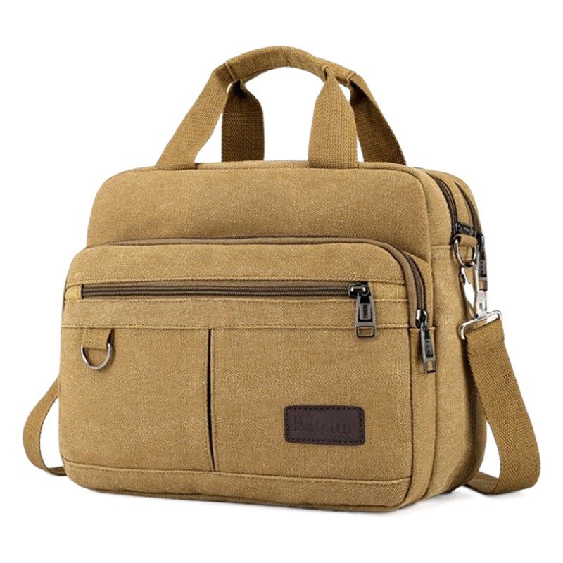 Handbag Men's Shoulder Bag Casual Men's Crossbody Bag Large Capacity Briefcase Student Backpack Trendy Men's Bag Canvas Bag