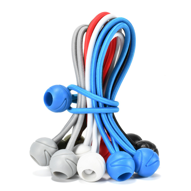 Carpa fija transfronteriza al aire libre de color bola de plástico almacena cuerda elástica trampolín cuerda de amarración de alambre de látex cuerda elástica