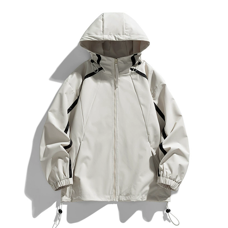 Ретро водонепроницаемая куртка с капюшоном для любимого для отдыха, oversize