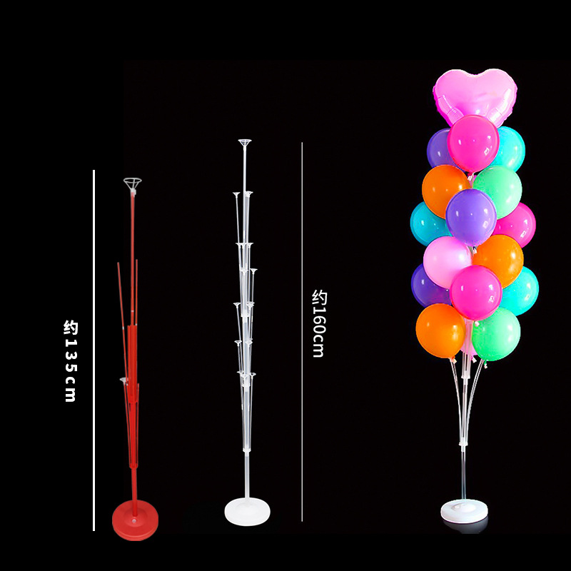 Transparent table floating stand pillars Balloon tree ground floating display stand Wedding celebration birthday party decoration supplies