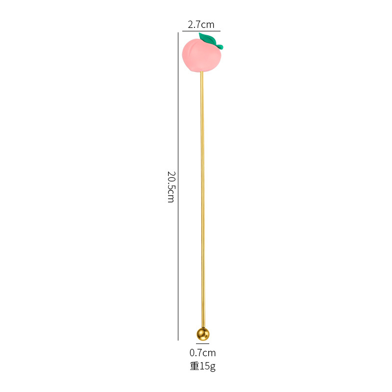 304 소재 19CM 복숭아젓가락 [골드]