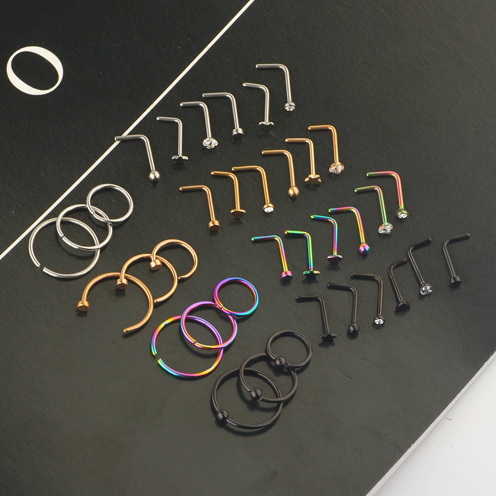 Labret piercing jewelry detail image