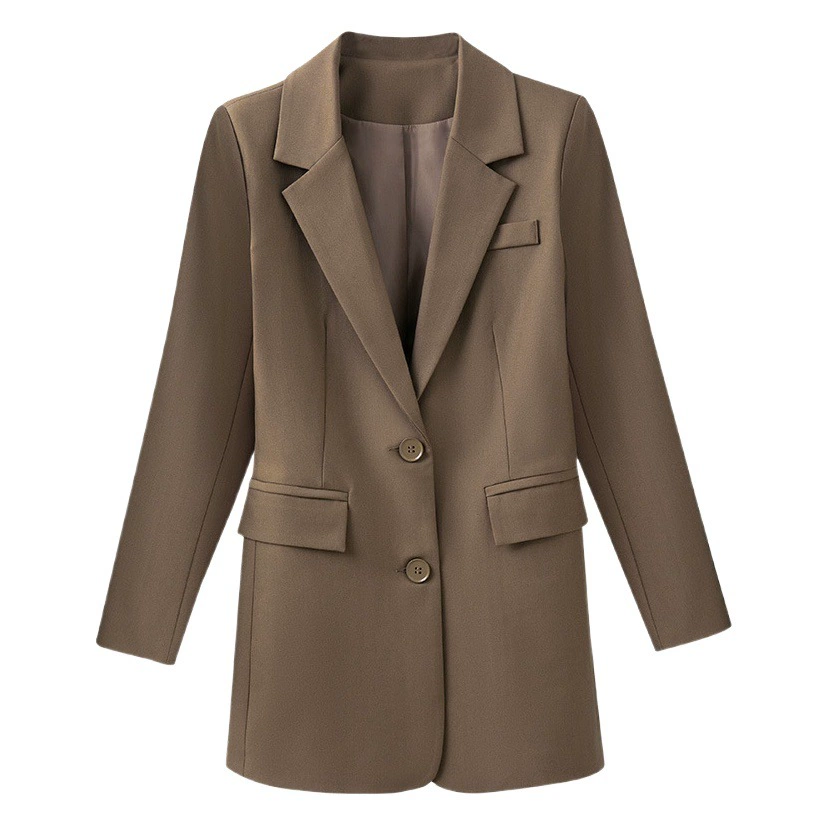 Новинка сезона весна-осень: Жакет-костюм для полных женщин, повседневный деловой стиль, профессиональный и элегантный, модель 100kg