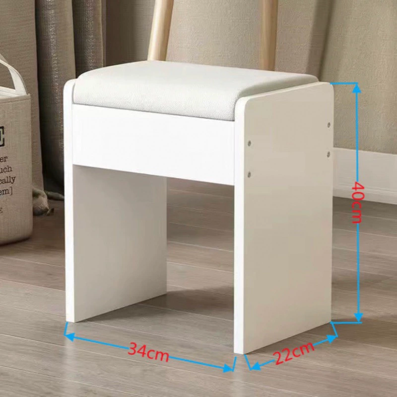 Прочный табурет для макияжа для домашнего использования, туалетный столик для спальни, модная скамейка для взрослого общежития, небольшой табурет.