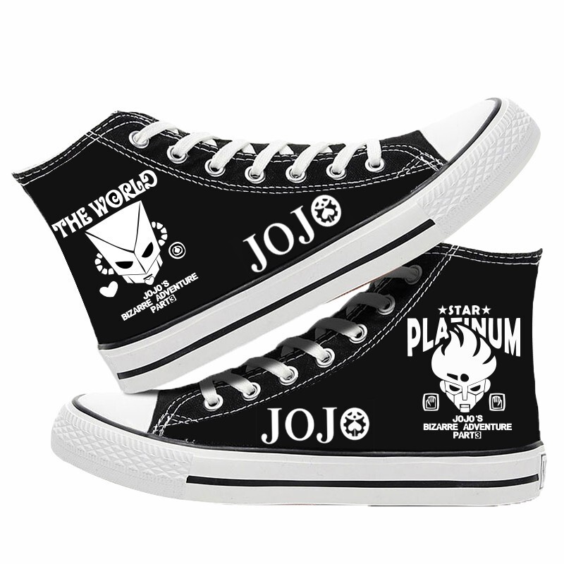 jojo's Wonderful Adventure Animation Surrounding Male and Female Students High Top Canvas Casual Fashion Board Shoes Lovers Shoes jojo's Wonderful Adventure Animation Surrounding Male and Female Students High Top Canvas Casual Fashion Board Shoes Lovers Shoes