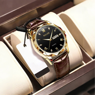 Cross-Border Oval Quartz Watch for Women, Light Luxury, Casual Niche Women's Genuine Women's Watch, Alloy Japanese Movement Women's Watch