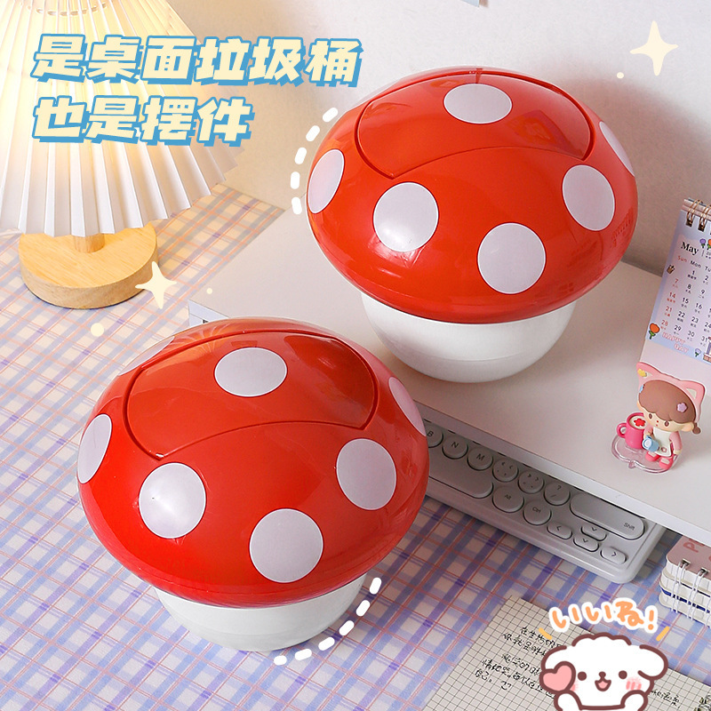 Bote de basura en la mesa, lindo y creativo, mini pupilo, escritorio de oficina, cubo de almacenamiento multifuncional con tapa en la Mesa