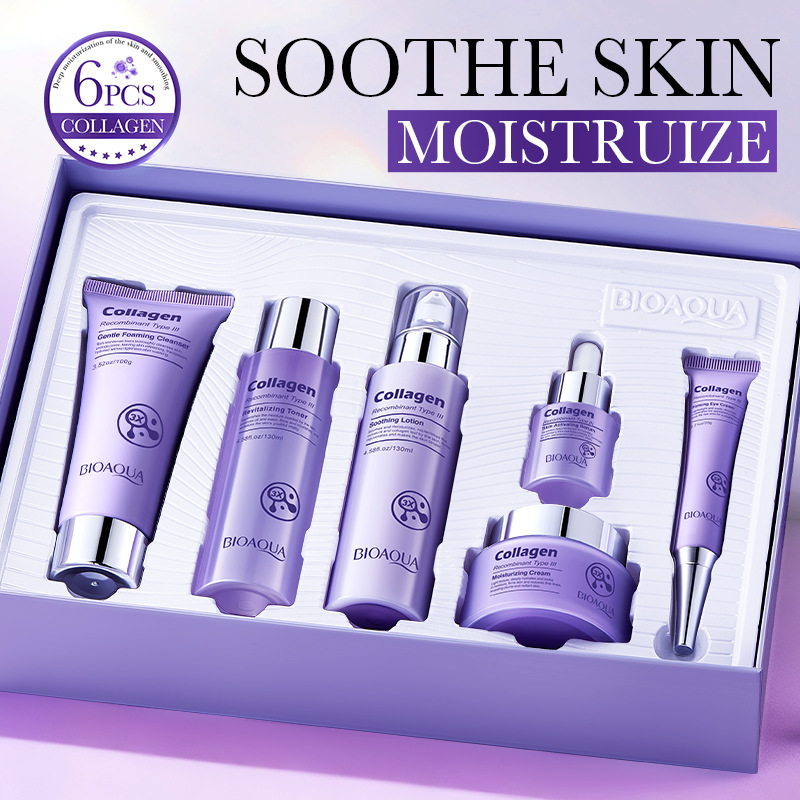 Transfronteriza reorganización in situ serie III BIOAOUA colágeno humectante hidratación kit fábrica de comercio exterior