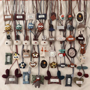 Korean Children's Necklace Girls' Accessories Hair Band Headdress Girl Princess Baby Doll Pendant Dress Up Four Seasons Accessories