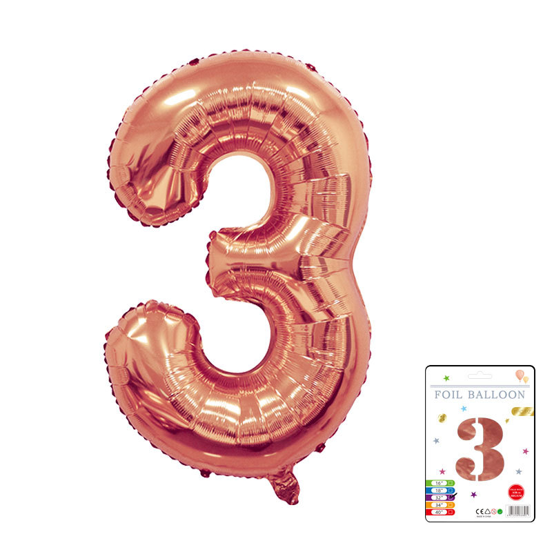 Globo digital de 32 pulgadas, embalaje de tarjeta de papel independiente, versión estadounidense, película de aluminio delgada, embalaje fino, papel de aluminio, globo de cumpleaños