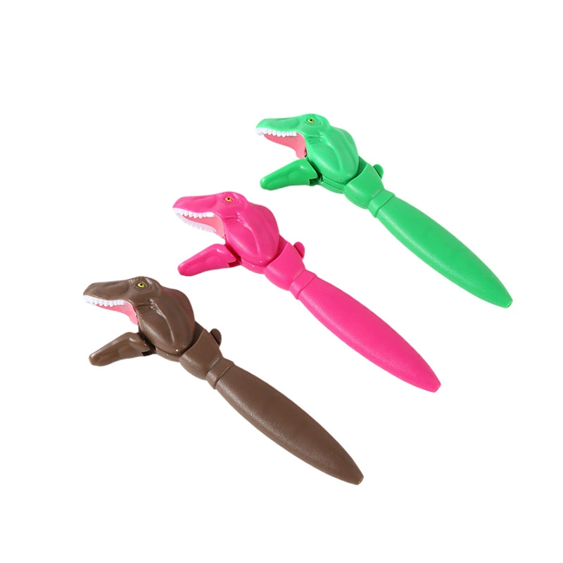 ПPen крокодилом большими зубами Тайраносaурс Рекс, творческий дракон Управление, ручка с гелем, внешняя торговля, трансграничная