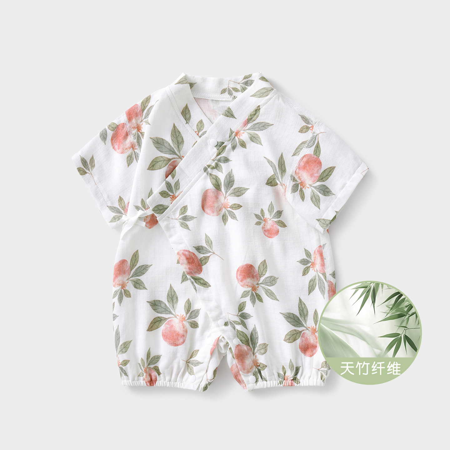 Baby overcoat verano ropa de recién nacidos hombre y mujer respirante delgada mangas cortas monje harsh pijamas de verano bebé