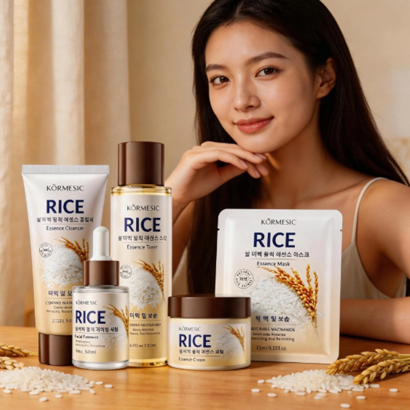 KORMESIC arroz rejuvenecimiento serie máscara facial hidratación piel tierna fábrica de comercio exterior transfronterizo al por mayor image 3