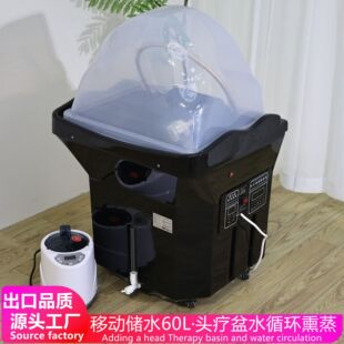 Cross-Border Scalp Therapy Basin, No Need to Connect up and down Water, Mobile Water Storage Shampoo Machine, Japanese-Style Beauty Scalp Therapy Instrument, Water Circulation Belt, Fumigation