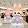 [Color box] Extra large 50cm pink floral fabric + free building block hammer