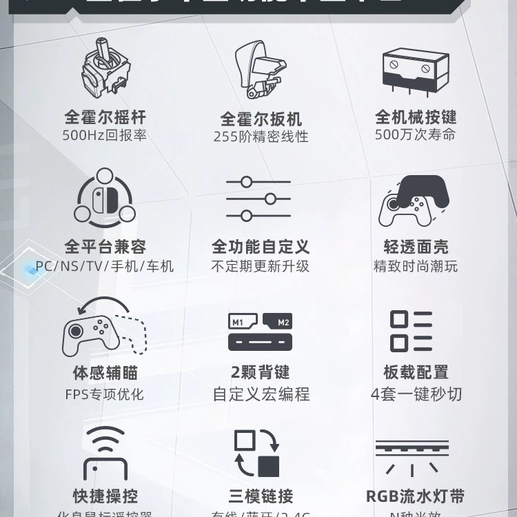 Механик G5Pro беспроводной игровой контроллер Switch Pro класс Xbox Bluetooth контроллер черный мифический Гоку