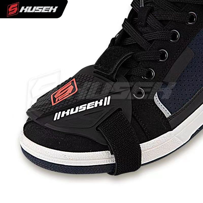 KUSEK cubierta del zapato del engranaje de la motocicleta cubierta del pie cubierta de la palanca de engranajes cubierta protectora negro