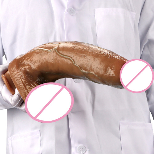 Brother Big Chicken depicts blue veins, artificial oil spray, liquid silicone double hardness, simulated oversized penis, adult sex toy