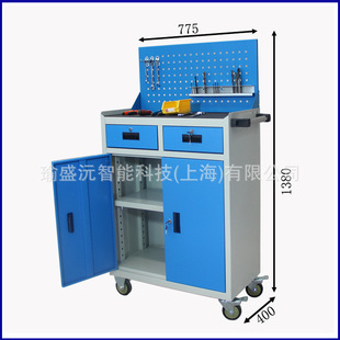 Factory Workshop Mobile Multi-Functional Drawer Parts Storage Iron Cabinet Heavy-Duty Tool Cart Thickened Hardware Tool Cabinet