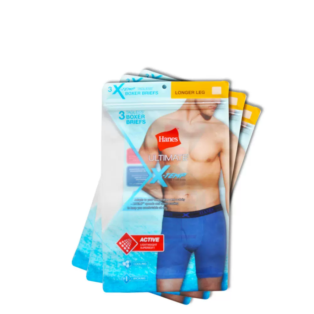 深圳软包装制造商批发服装站立拉链袋带挂孔复合包装袋