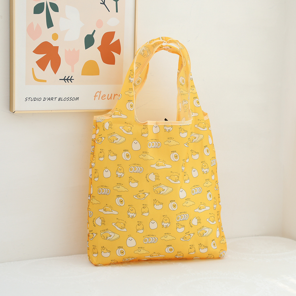 Dibujos animados lindo coolomi gran capacidad bolsa de protección del medio ambiente portátil plegable supermercado bolsa de compras bolsa de tela ligera bolsa de hombro