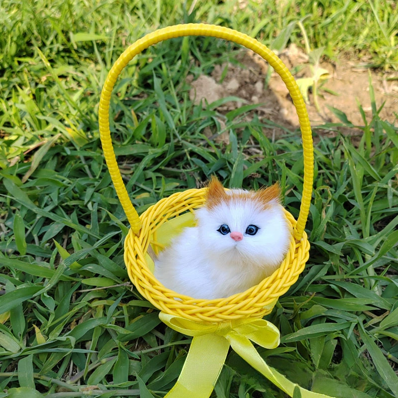 Реалистичная игрушка, корзина, модель животного