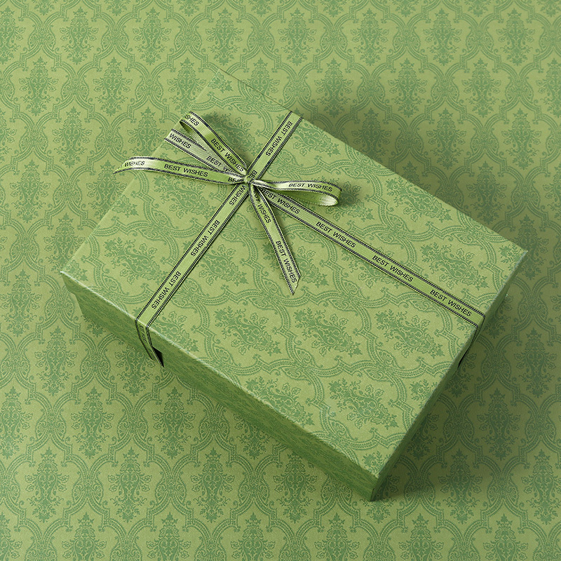 Caja de regalo caja vacía caja de embalaje caja de regalo cubierta del cielo y la tierra caja de regalo de mano al por mayor caja de regalo de lazo rosa