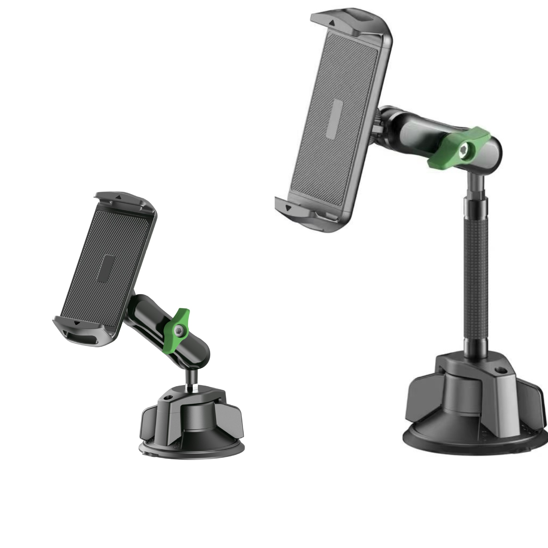 Car-Mounted Shooting Bracket for Vehicle-Mounted Two-In-One Powerful Suction Cup Multi-Angle Adjustable Aluminum Alloy Clip Bracket